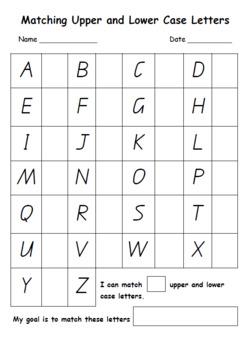 Upper and lower case letters
