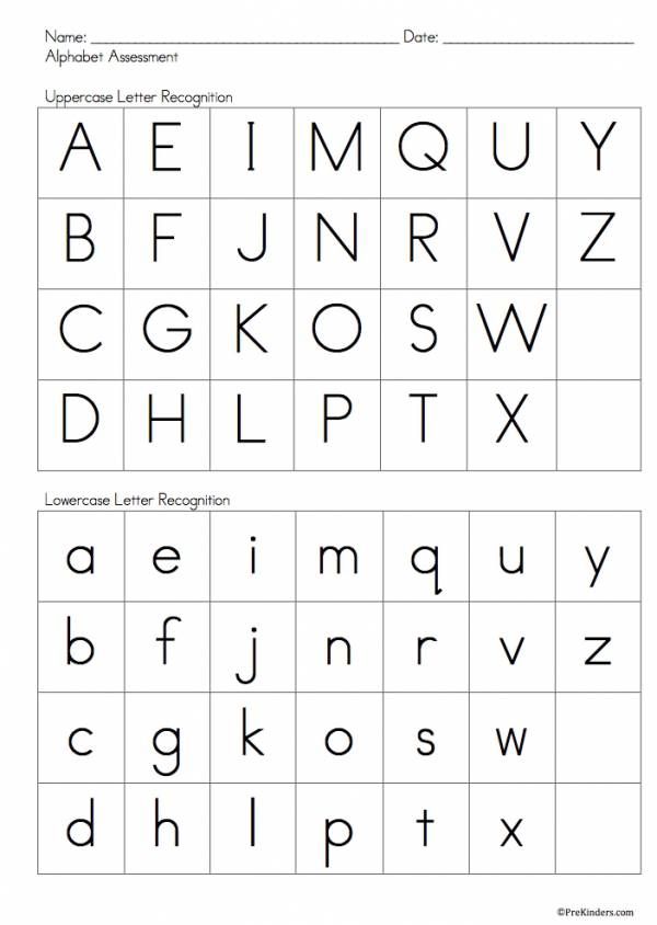 Pin by carrie on assessment alphabet assessment letter recognition worksheets letter recognition