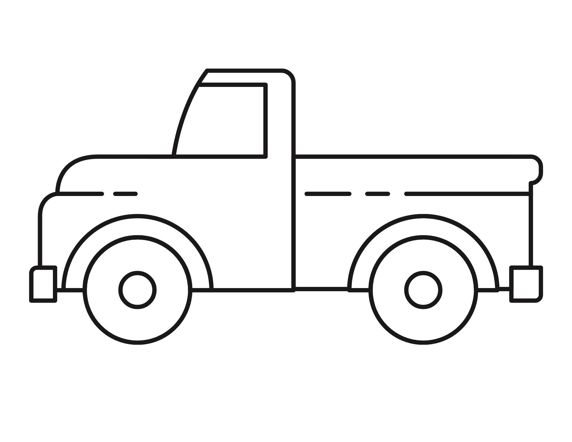 Digital download printable truck coloring sheet toddler activity preschool printable printable coloring sheet fall activity sheet
