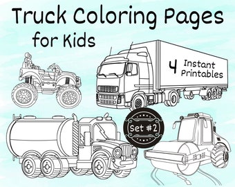 Truck coloring pages for kids printable coloring pages trucks for coloring coloring for pages for kids to print pdf set
