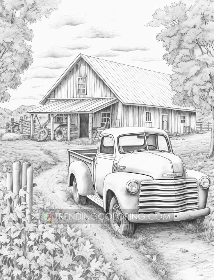Autumn charm grayscale coloring pages