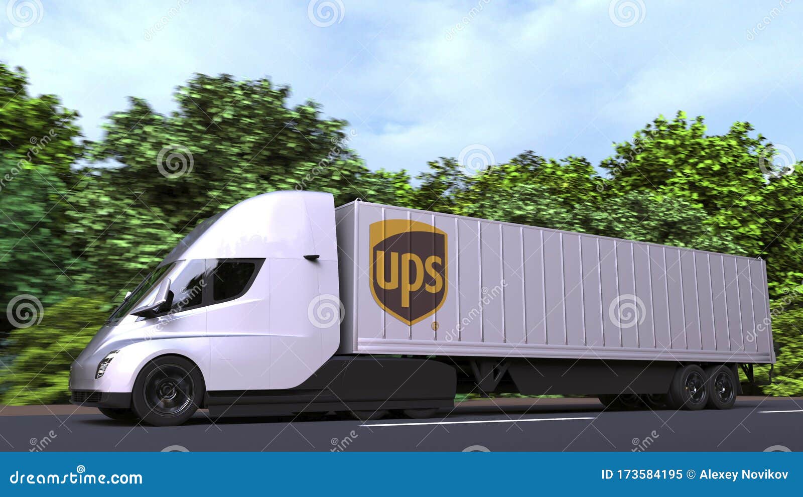 Ups truck stock illustrations â ups truck stock illustrations vectors clipart