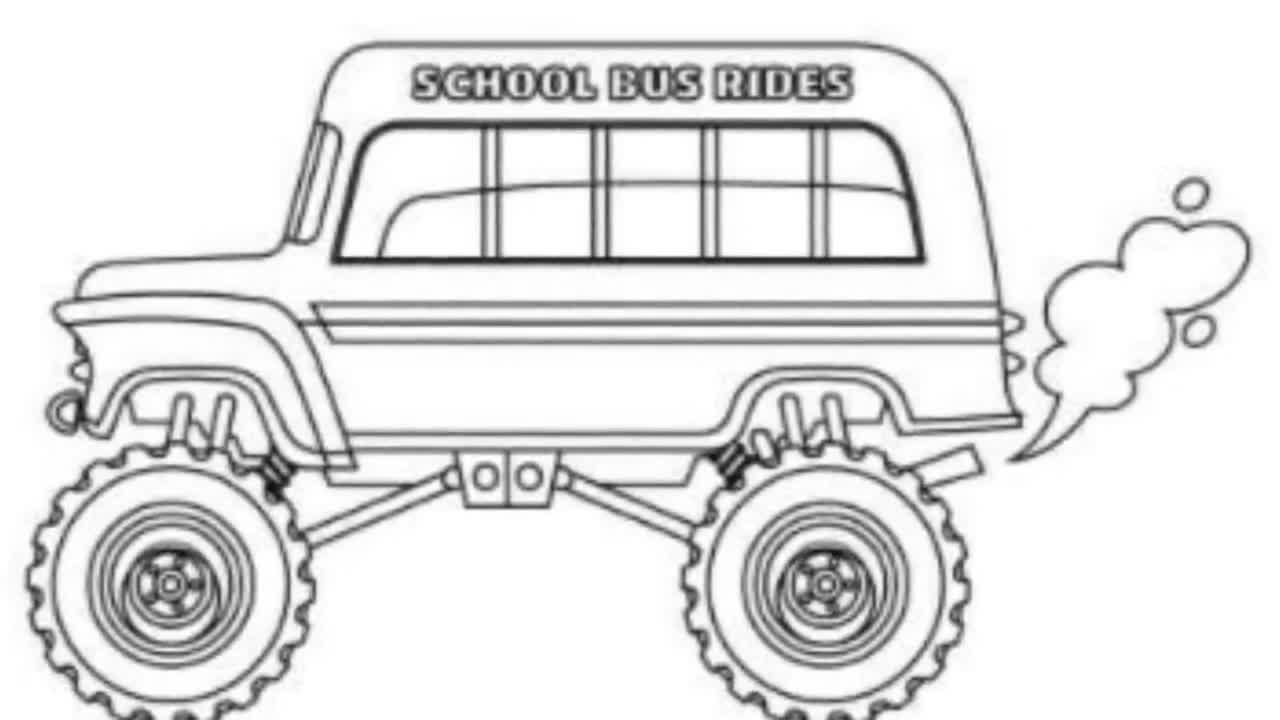 Monster truck coloring pages bundle monster truck printables monster truck coloring sheets kids truck coloring pages instant download