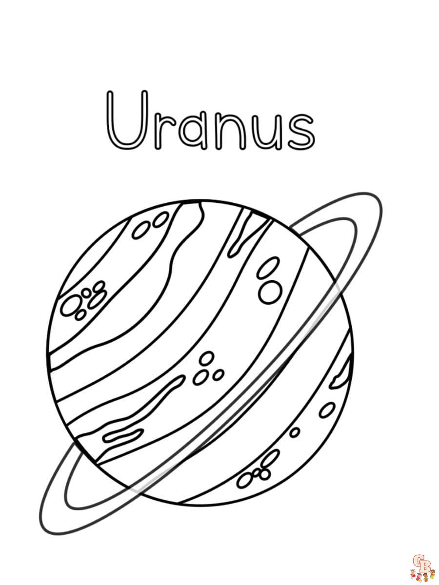 Printable uranus coloring pages free for kids and adults