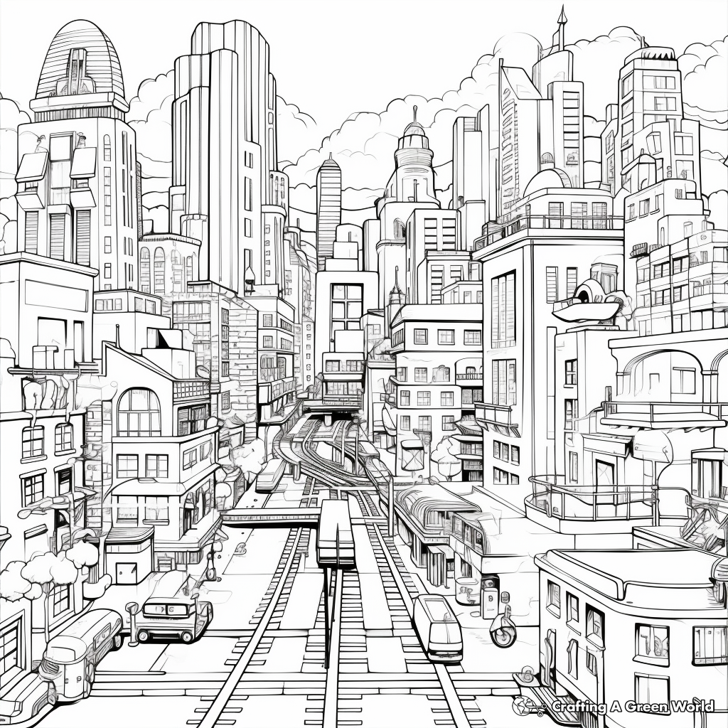Busy coloring pages