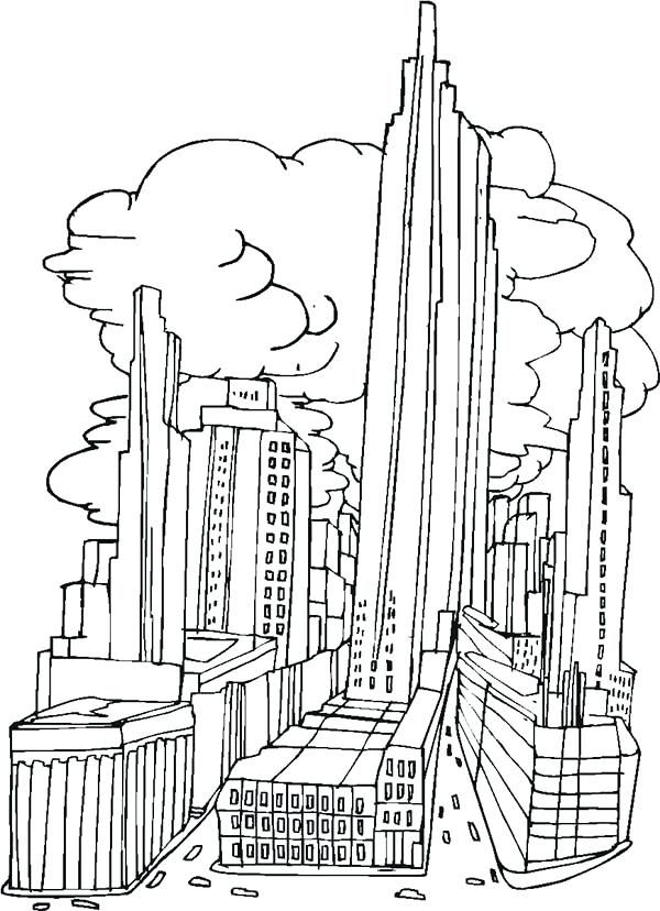 City coloring pages