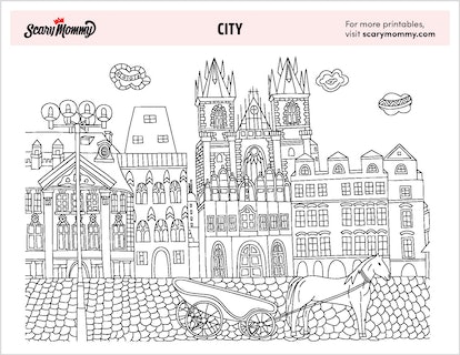 City coloring pages for times youre also feeling like youll never sleep