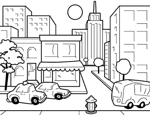 Color your own urban landscape the therapeutic benefits of a cityscape coloring page