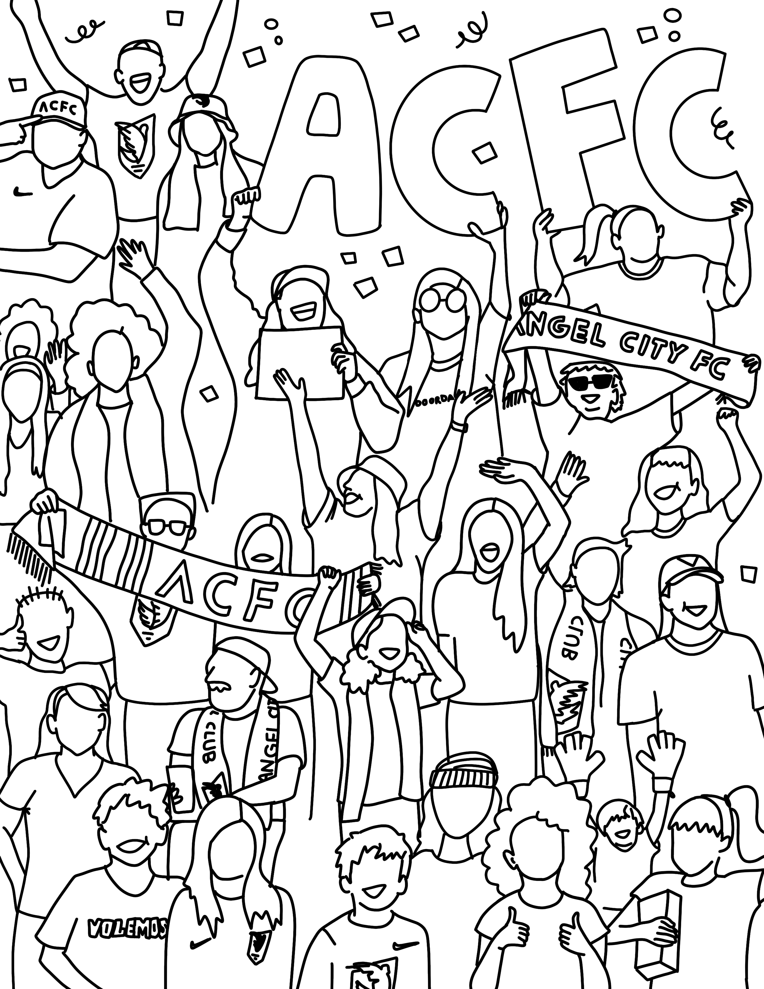 Angel city fc coloring pages