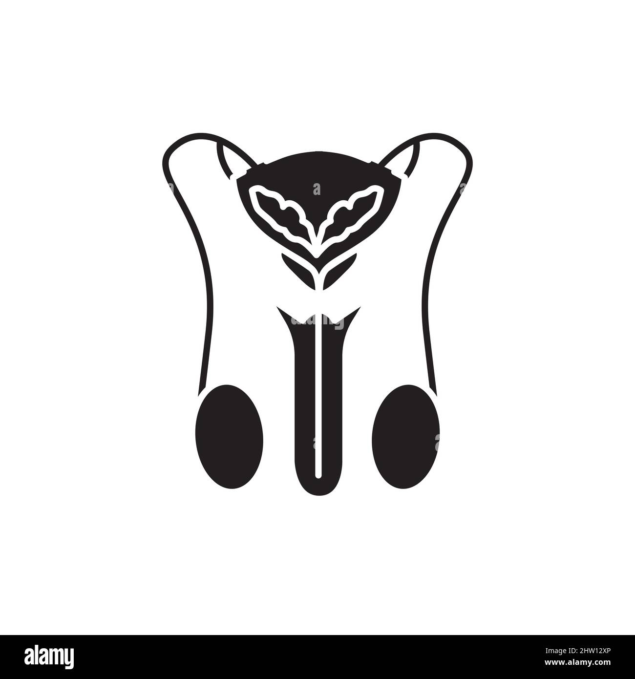 Male urinary system color line icon pictogram for web page mobile app promo stock vector image art