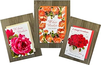 Pc birthday cards szt kartki urodzinowe mix polskie kartki urodzinowe mix office products