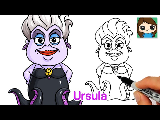 How to draw ursula the little eraid