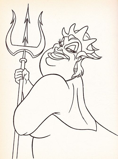 Disney ursula coloring pages
