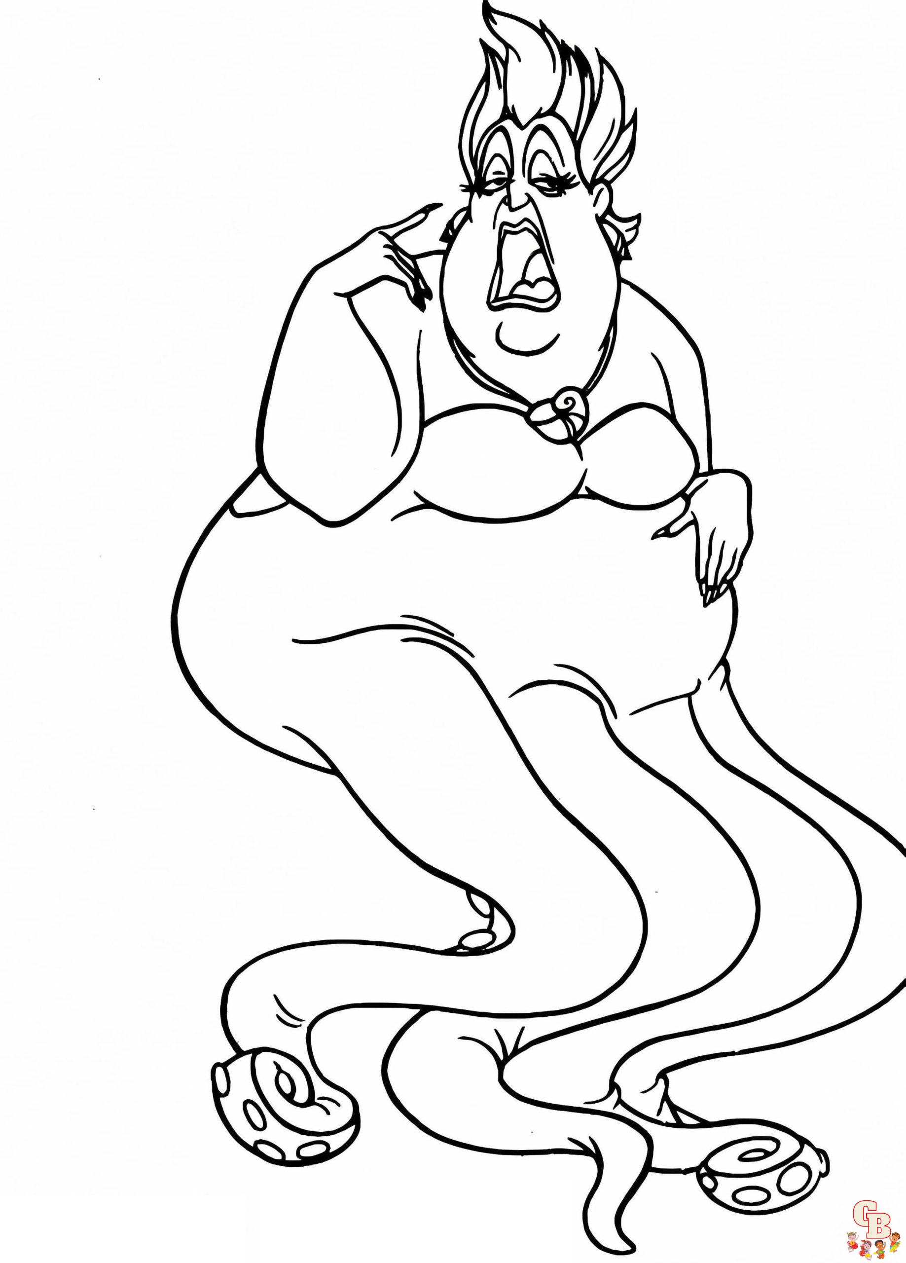 Printable ursula coloring pages free for kids and adults