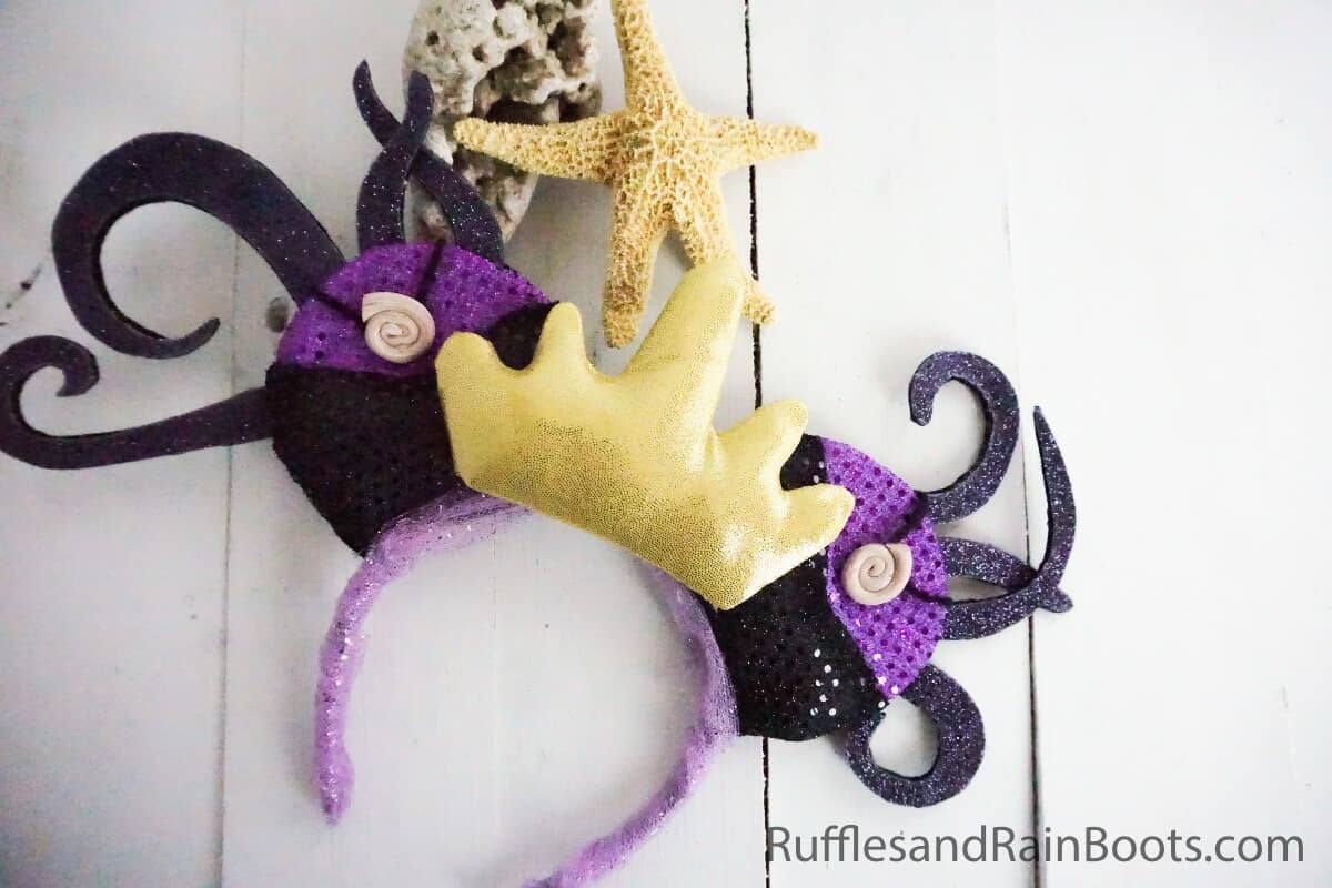 These little mermaid ursula mickey ears are wickedly delightful and fun
