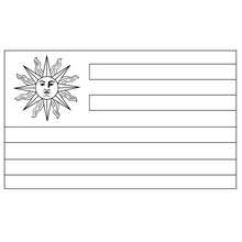 Flag of uruguay coloring pages