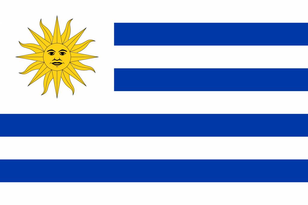 Uruguay flag clipart