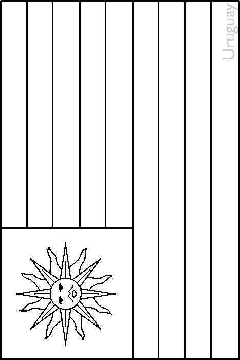 Colouring book of flags central and south america