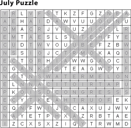 Word search puzzle answers education world
