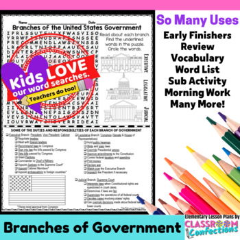 Government word search tpt