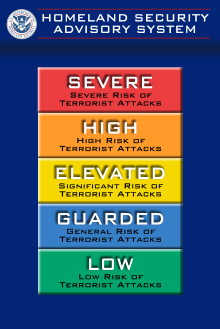 Homeland security advisory system