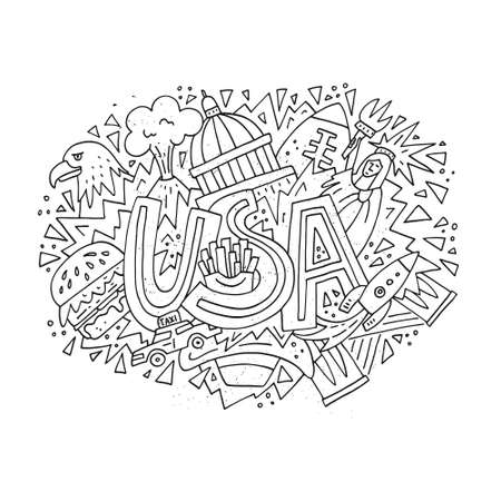 Th of july coloring pages stock vector illustration and royalty free th of july coloring pages clipart