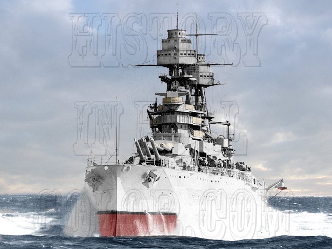 Uss arizona bow color photo posters prints