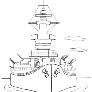 Warship coloring pages printable for free download