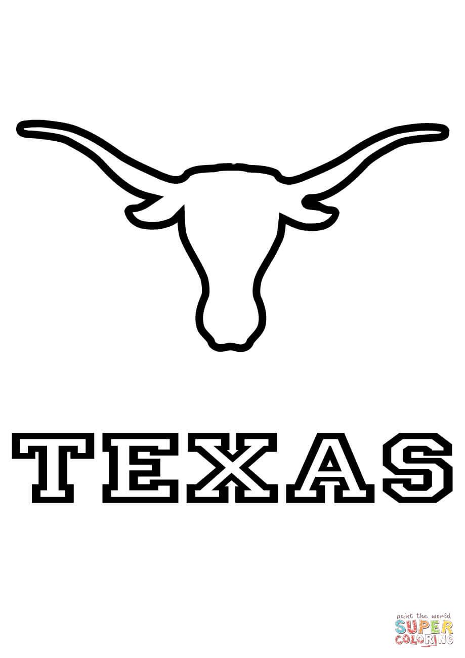 Longhorns texas team coloring page from nfl category select from printable crafts of cartoons nature anâ cool coloring pages coloring pages sewing logo
