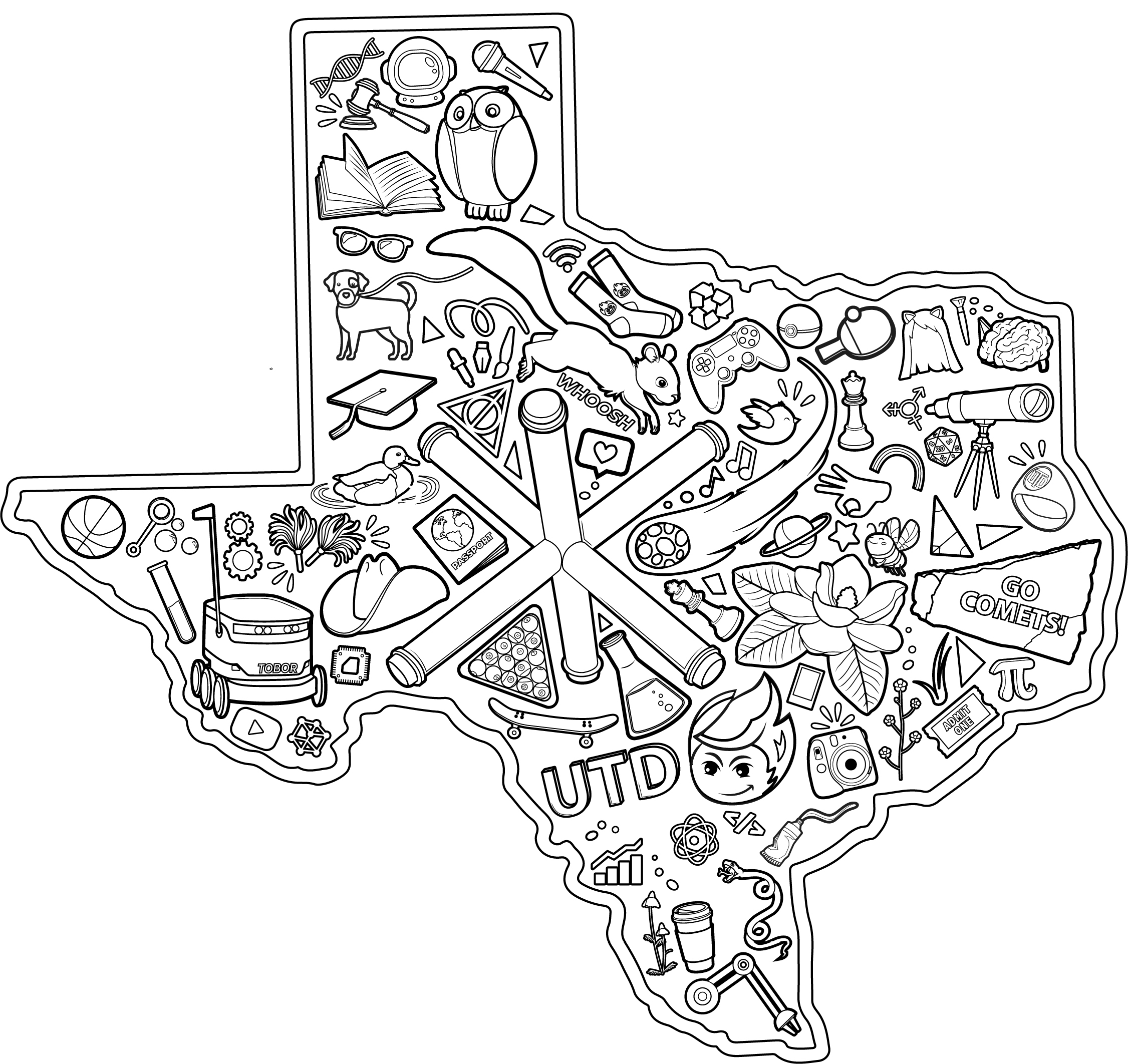 Ut dallas on x some friday fun for yall ets enjoy some utdhc coloring pages and puzzles âï httpstcopyhilpsgf httpstcogttkbbfew x