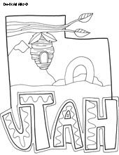 Utah ideas utah coloring pages state symbols