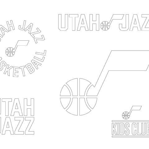 Coloring pagesactivities â utah jazz youth