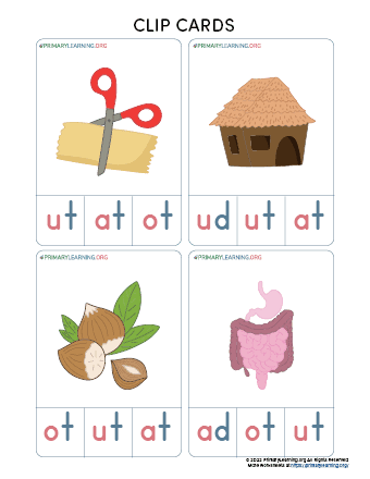 Ut word family worksheets printables