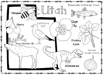 Utahs state symbols by connecting with social studies tpt