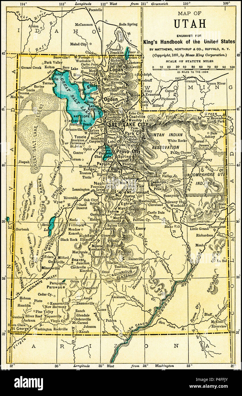 Mapa de utah fotografãas e imãgen de alta roluciãn