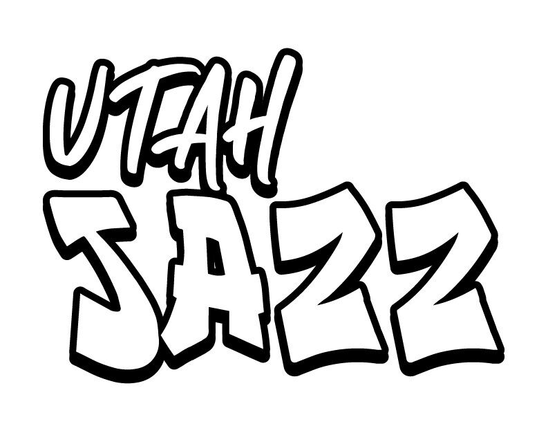 Nba graffiti die cut vinyl decal stickers for cars trucks laptops all teams