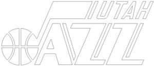 Utah jazz logo coloring page