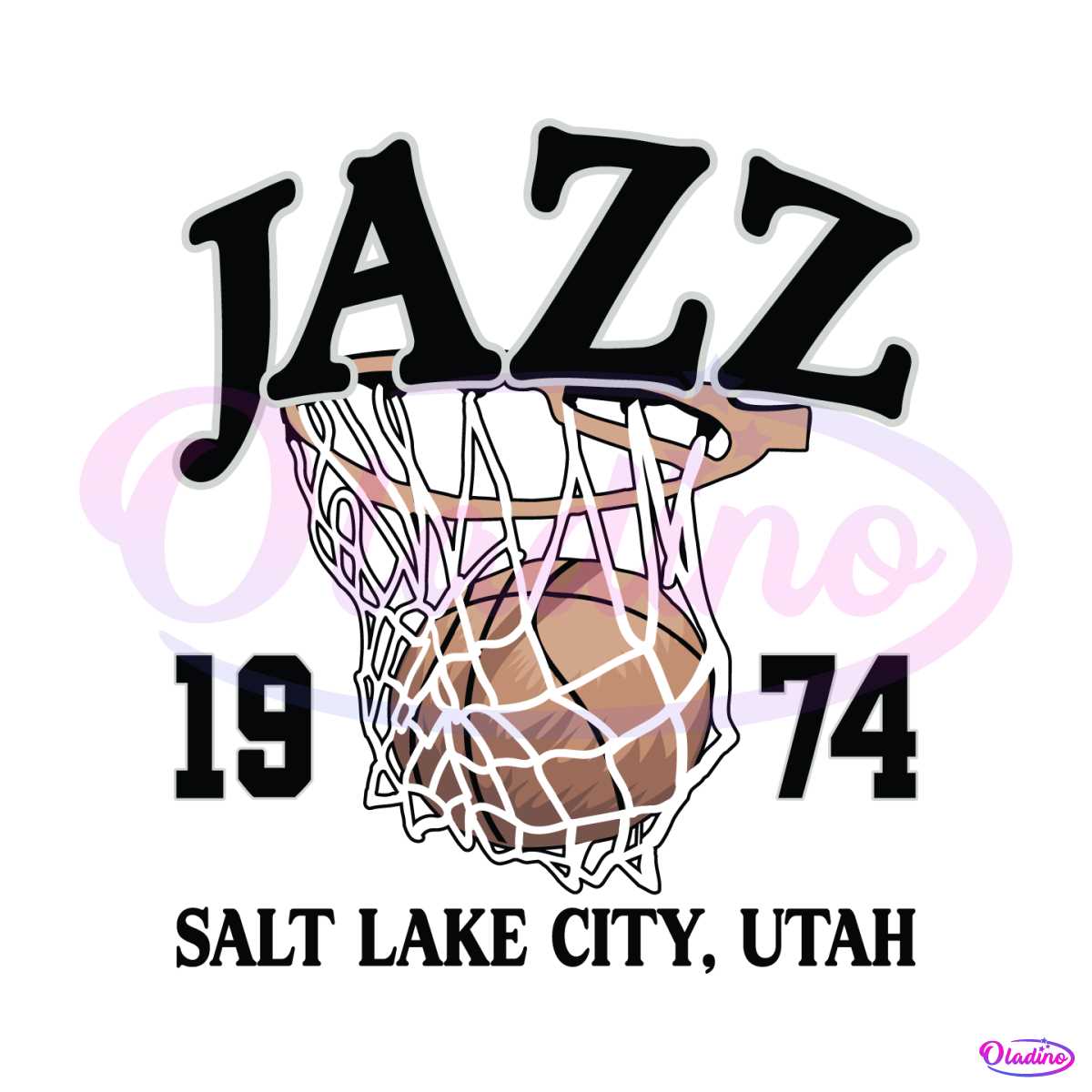 Vintage utah jazz basketball svg digital download