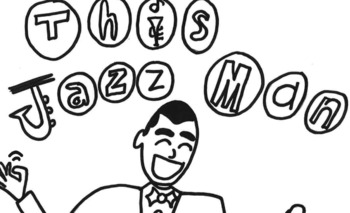 This jazz man coloring page jazz music art activity by the everything bagel