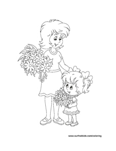 Flowers coloring pages