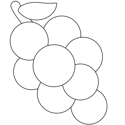 Grapes emoji coloring page free printable coloring pages