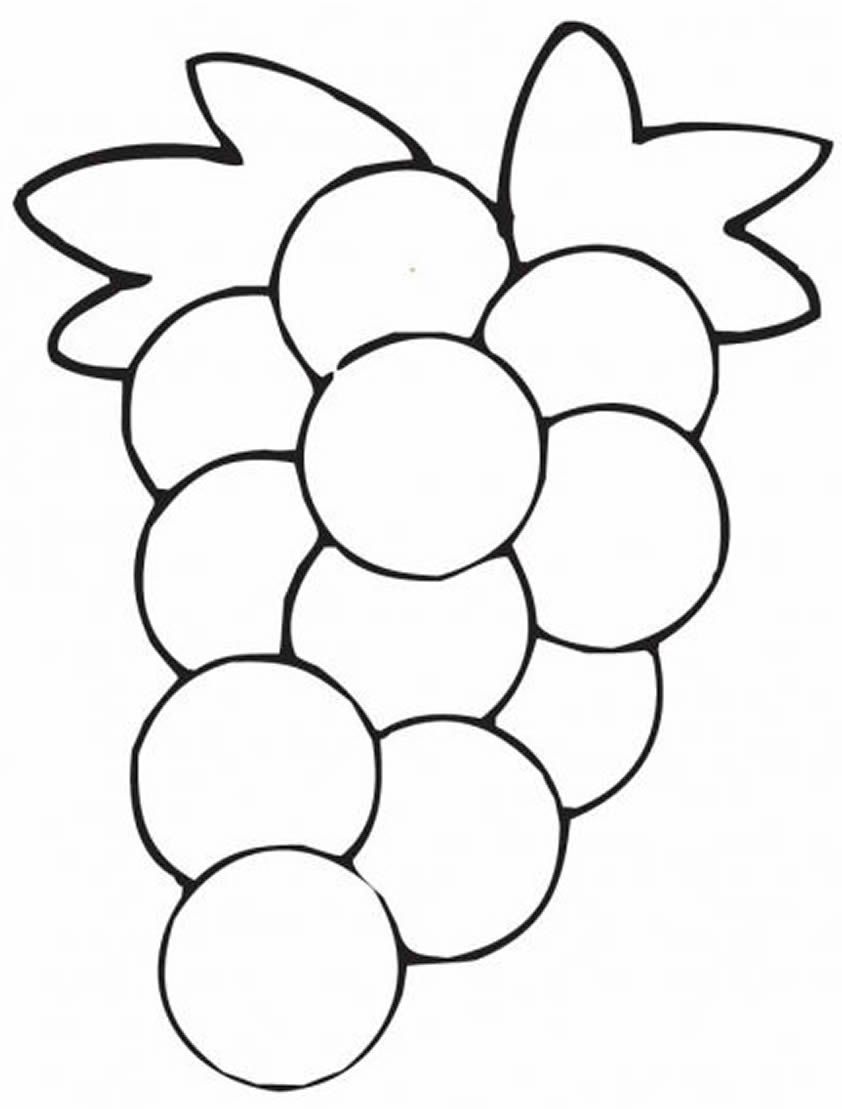 Desenhos para colorir de uva fruit coloring pages coloring pages for kids coloring pages