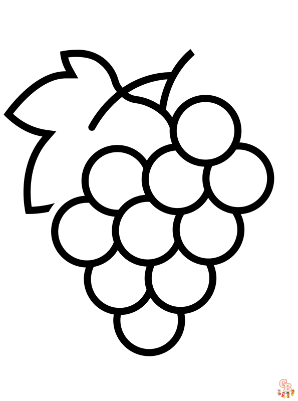 Colorea tu mundo con uvas para colorear