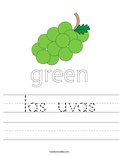 Las uvas coloring page