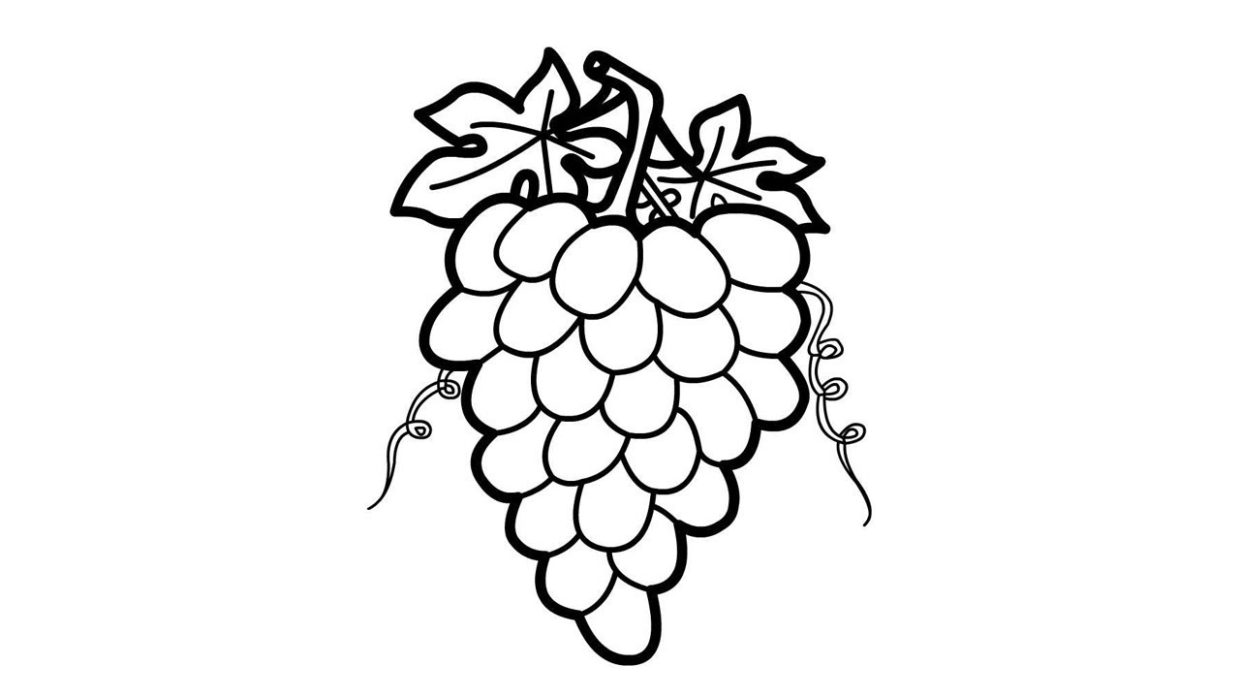 Color your world with grapes coloring pages