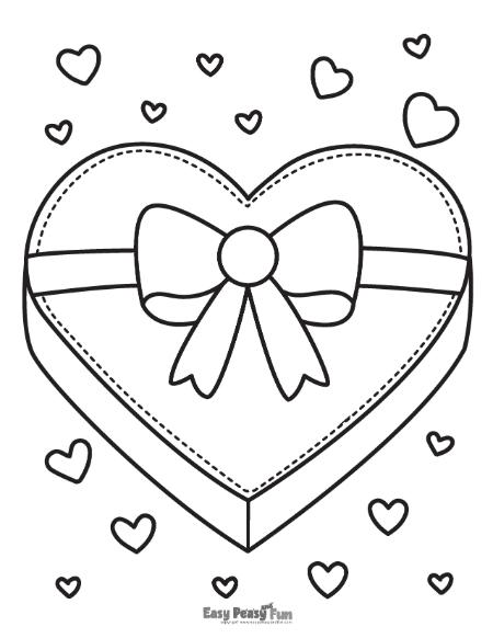 Printable valentines day coloring pages