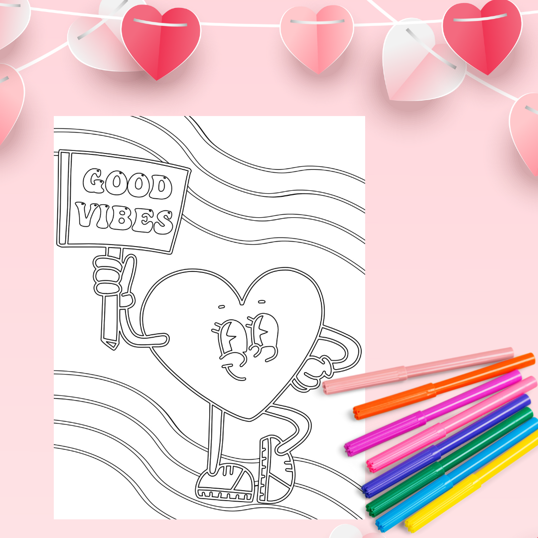 Valentines day coloring page â creative crayons workshop