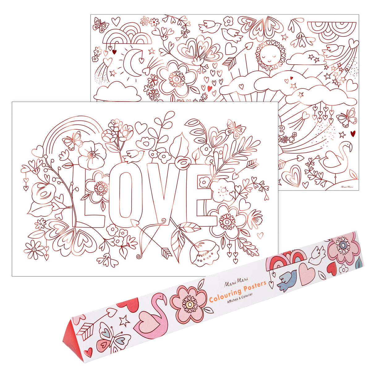Valentine coloring posters x â meri meri