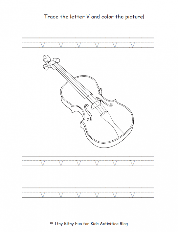 Free letter v worksheets for preschool kindergarten kids activities blog