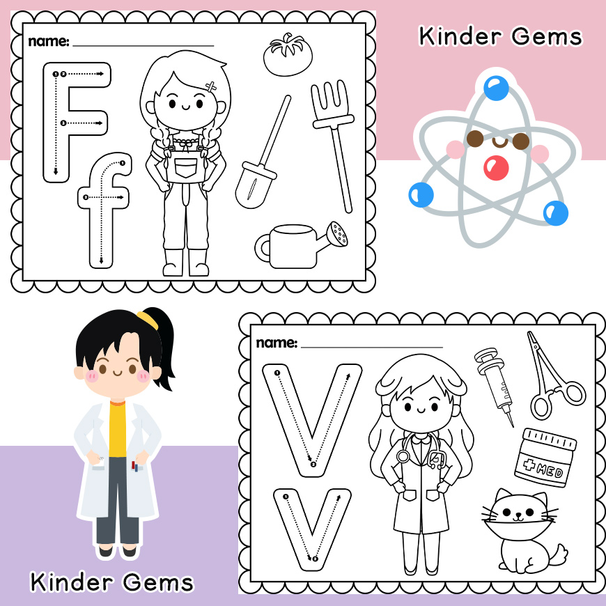 Munity helpers coloring pages kindergarten pre